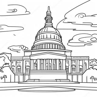 Famous Landmarks Of The United States Coloring Page 8145-6614