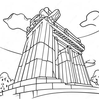 Famous Landmarks Of The United States Coloring Page 8145-6615