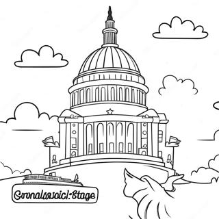 Famous Landmarks Of The United States Coloring Page 8145-6616