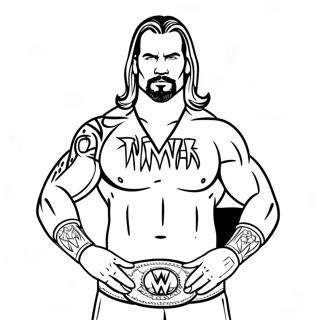 Wwe Coloring Page 8154-6619