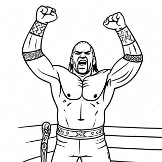 Wwe Coloring Page 8154-6620