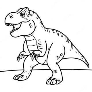 T Rex Roaring Coloring Page 8176-6631