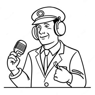 Speakerman Coloring Page 8185-6634