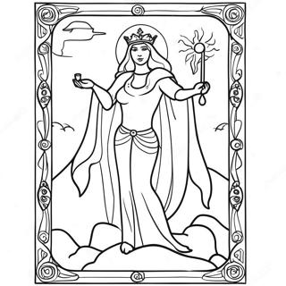 Tarot Card Coloring Page 8205-6650