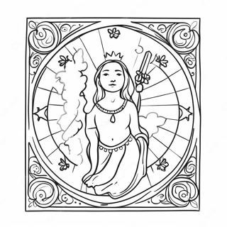 Tarot Card Coloring Page 8205-6651