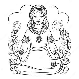 Tarot Card Coloring Page 8205-6652