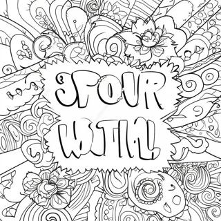 Funny Adult Swear Words Coloring Page 8216-6661