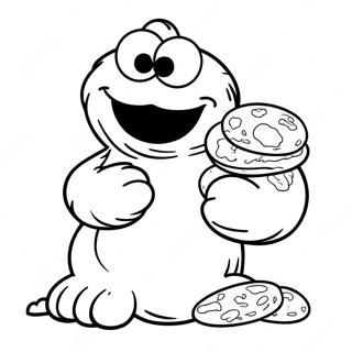 Cookie Monster Coloring Page 821-656