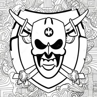 Raiders Logo Coloring Page 8225-6667