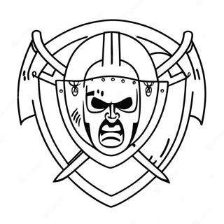 Raiders Logo Coloring Page 8225-6668