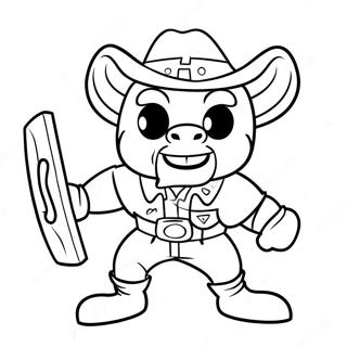 Raiders Mascot In Action Coloring Page 8226-6669