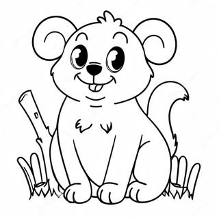 Cute Animal Calendar Coloring Page 8236-6678