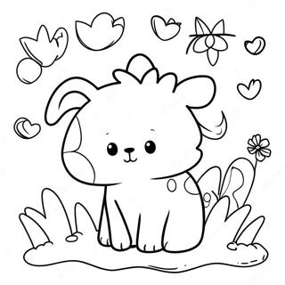 Cute Animal Calendar Coloring Page 8236-6679