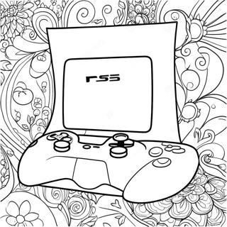 Ps5 Console Coloring Page 8285-6714