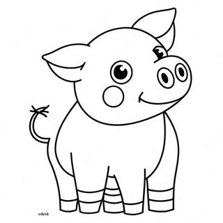 Piggy Coloring Page 8295-6723