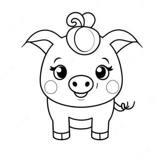 Piggy Coloring Page 8295-6801