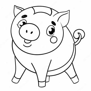 Piggy Coloring Page 8295-6804