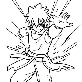 Sasuke Uchiha In Battle Coloring Page 82-72