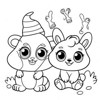 Cute Beanie Boo Friends Coloring Page 8306-6733