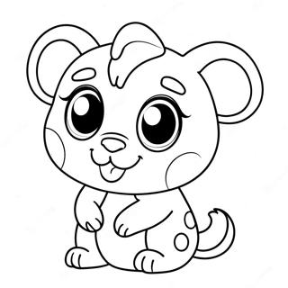 Cute Beanie Boo Friends Coloring Page 8306-6736