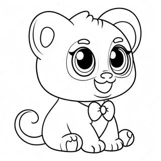 Cute Beanie Boo Friends Coloring Page 8306-6814