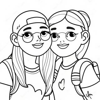 Cute Bff Tumblr Girls Coloring Page 8316-6747