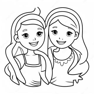 Cute Bff Tumblr Girls Coloring Page 8316-6827