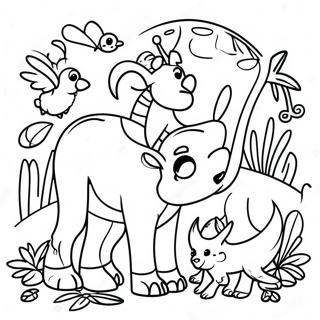 I Spy Animal Kingdom Coloring Page 831-662