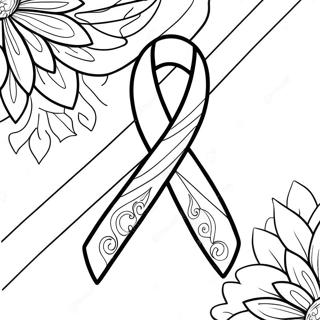 Breast Cancer Awareness Ribbon Coloring Page 8325-6830