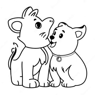 Furry Friends Coloring Page 8345-6768