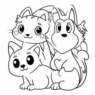 Furry Friends Coloring Page 8345-6845