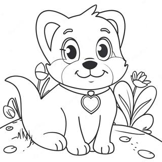 Furry Friends Coloring Page 8345-6848