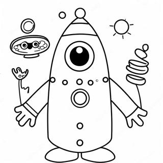 Yo Gabba Gabba Coloring Page 8355-6774