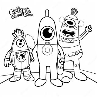 Yo Gabba Gabba Coloring Page 8355-6776