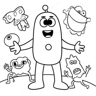 Yo Gabba Gabba Coloring Page 8355-6854