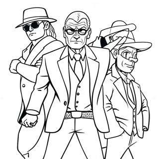 Bad Guys Coloring Page 8375-6790