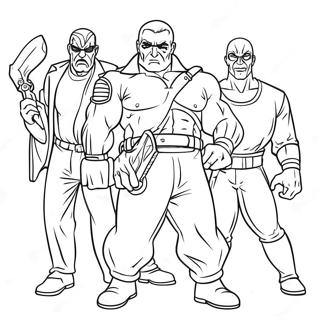 Bad Guys Coloring Page 8375-6791