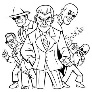 Bad Guys Coloring Page 8375-6871