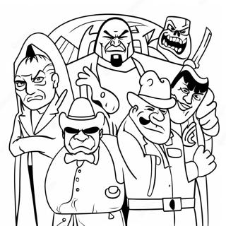 Bad Guys Coloring Page 8375-6872