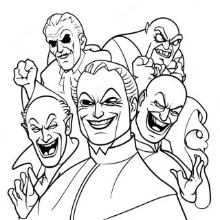 Evil Villains Coloring Page 8376-6793