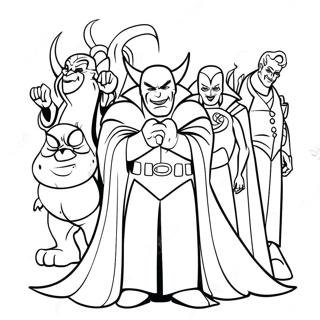 Evil Villains Coloring Page 8376-6794