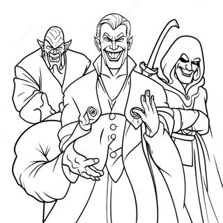 Evil Villains Coloring Page 8376-6796