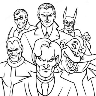 Evil Villains Coloring Page 8376-6874