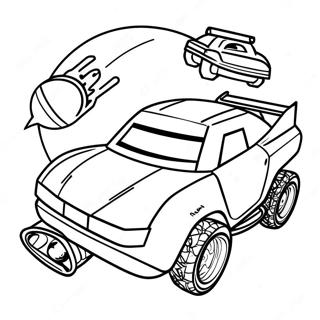 Rocket League Car Racing Coloring Page 8396-6881