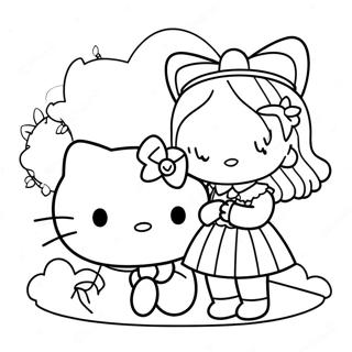 Hello Kitty And Dear Daniel Coloring Pages