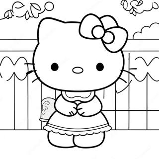 Hello Kitty And Dear Daniel Coloring Page 8405-6888