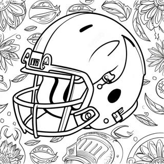 Colorful Nfl Team Helmet Coloring Page 8416-6900