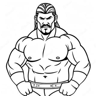 Relaxing Wwe Wrestler Coloring Page 842-674