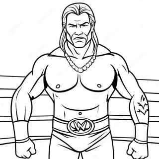 Relaxing Wwe Wrestler Coloring Page 842-676