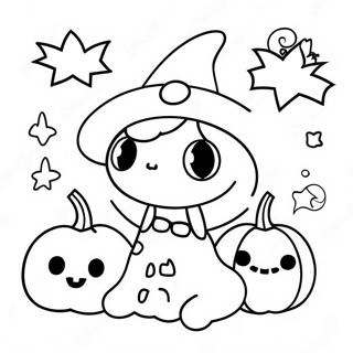 Halloween Kawaii Coloring Pages